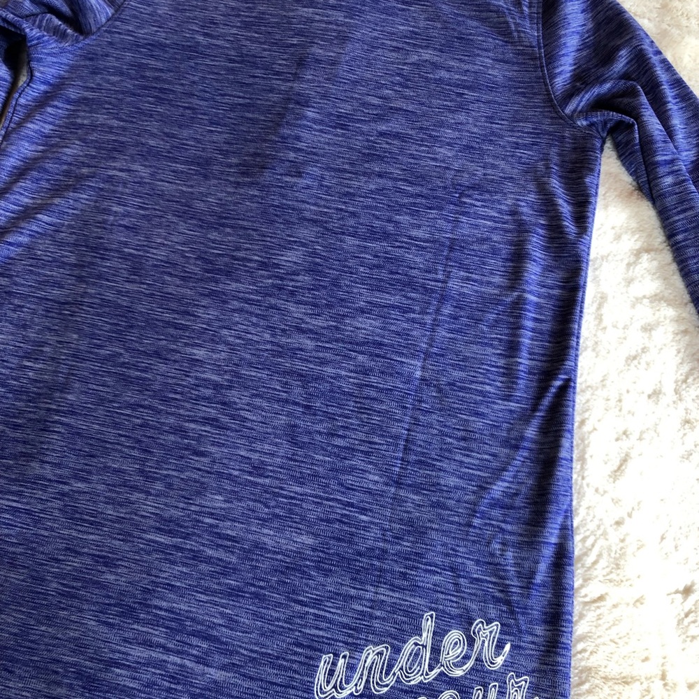 NWOT Youth loose Heat Gear zip tech running  top - Picture 5 of 5